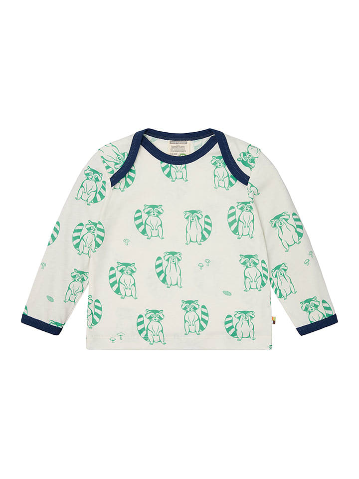 loud + proud Koszulka w kolorze zielono-biało-granatowym rozmiar: 74/80