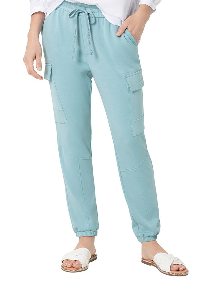 Timezone Bojówki "Rakima" w kolorze turkusowym rozmiar: L