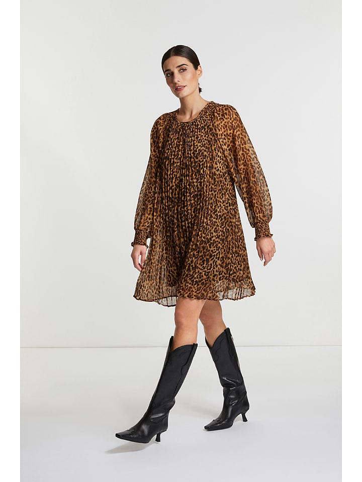 Rich & Royal Sukienka w kolorze brązowo-czarnym rozmiar: 34