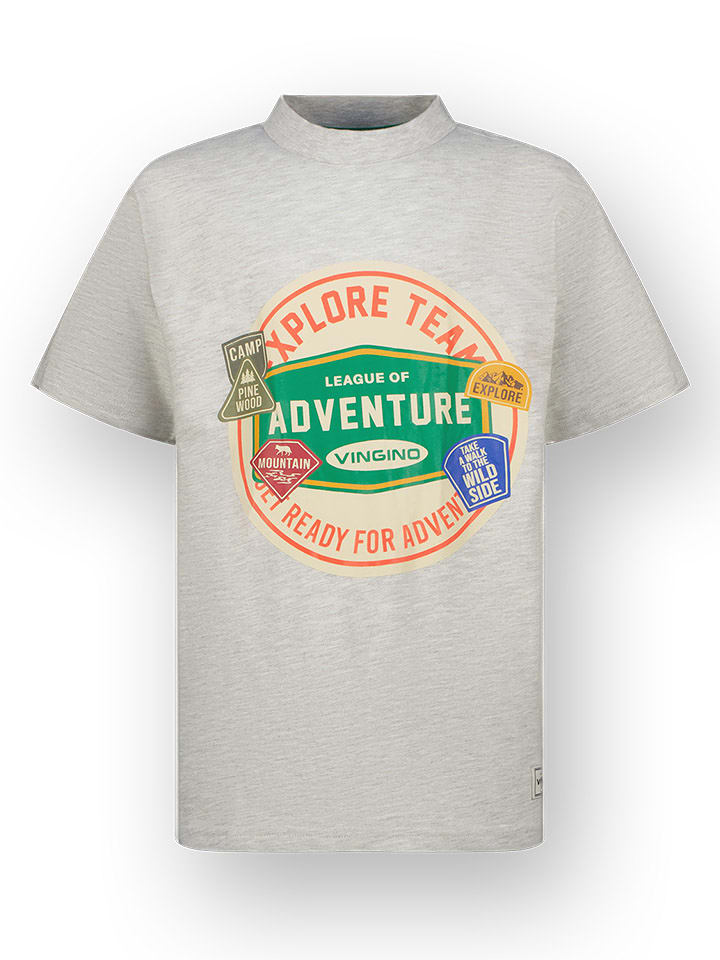 Vingino Koszulka "Hunson" w kolorze szarym rozmiar: 116