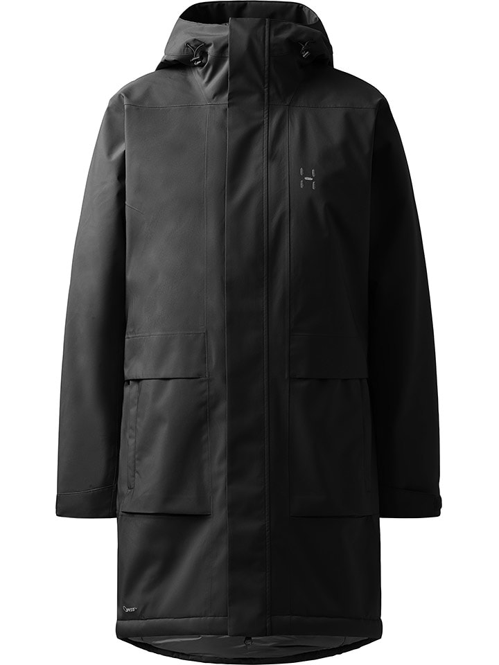 Haglöfs Parka funkcyjna "Salix Proof Mimic II" w kolorze czarnym rozmiar: L