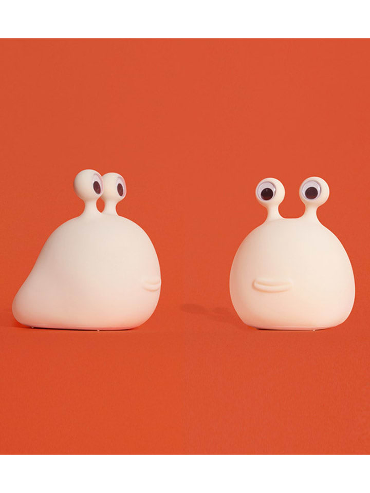 Designnest Lampa stołowa LED "Slug" w kolorze białym - 10,2 x 12,5 x 12,8 cm rozmiar: onesize