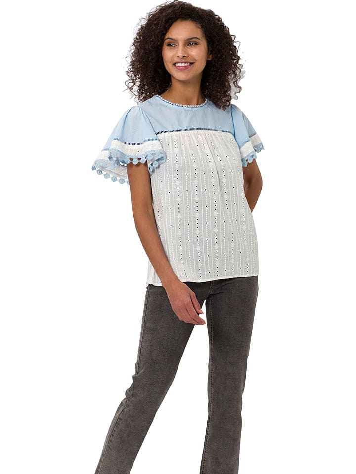 Heine Bluzka w kolorze błękitno-białym rozmiar: 48