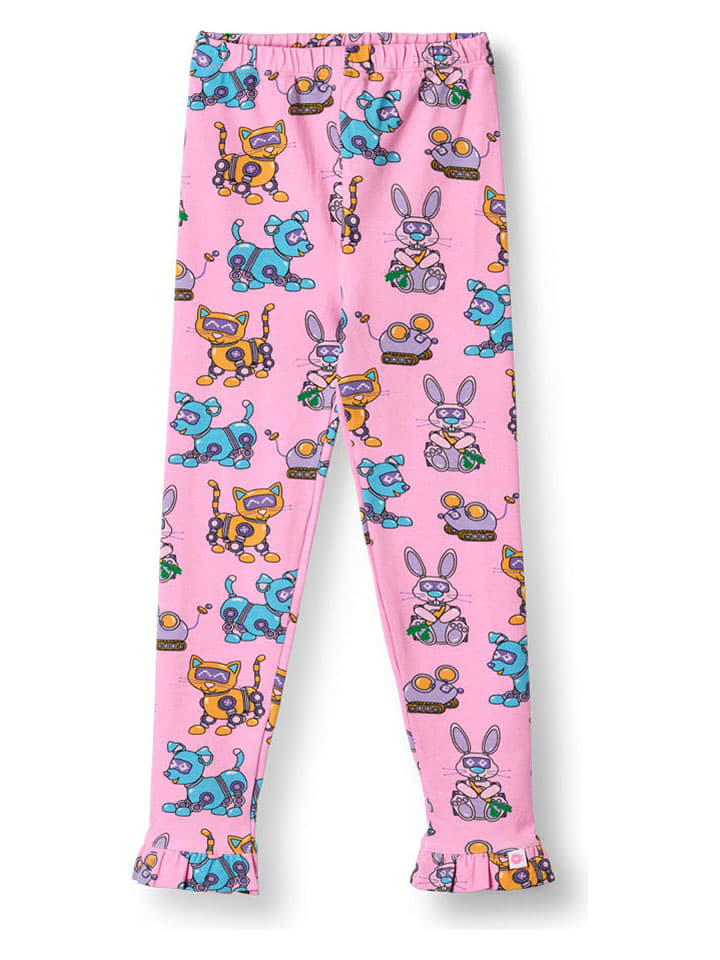 Småfolk Legginsy w kolorze jasnoróżowym rozmiar: 104/110