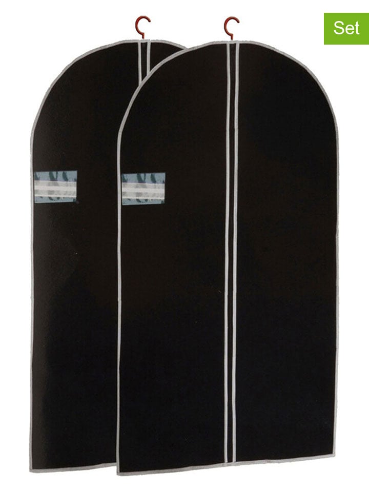 Joybos Pokrowce (2 szt.) w kolorze czarnym na ubrania - 60 x 150 cm rozmiar: onesize