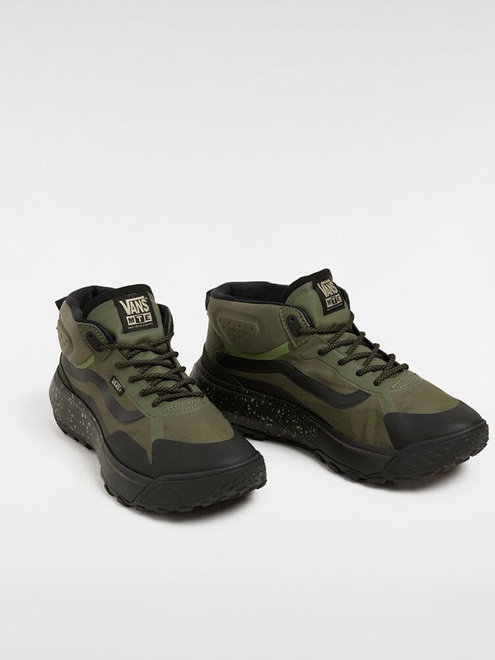 Vans Sneakersy "Crosspath Mid" w kolorze oliwkowo-czarnym rozmiar: 41