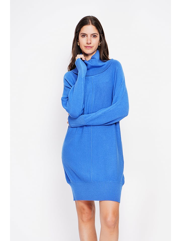 William de Faye Sukienka dzianinowa w kolorze niebieskim rozmiar: 34