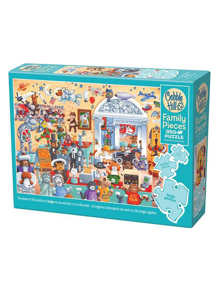COBBLE HILL PUZZLES 350-częściowe puzzle "Cats and Dogs Museum" - 9+ rozmiar: onesize