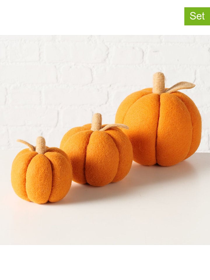 Boltze Dekoracje (3 szt.) "Tikva" w kolorze pomarańczowym rozmiar: onesize