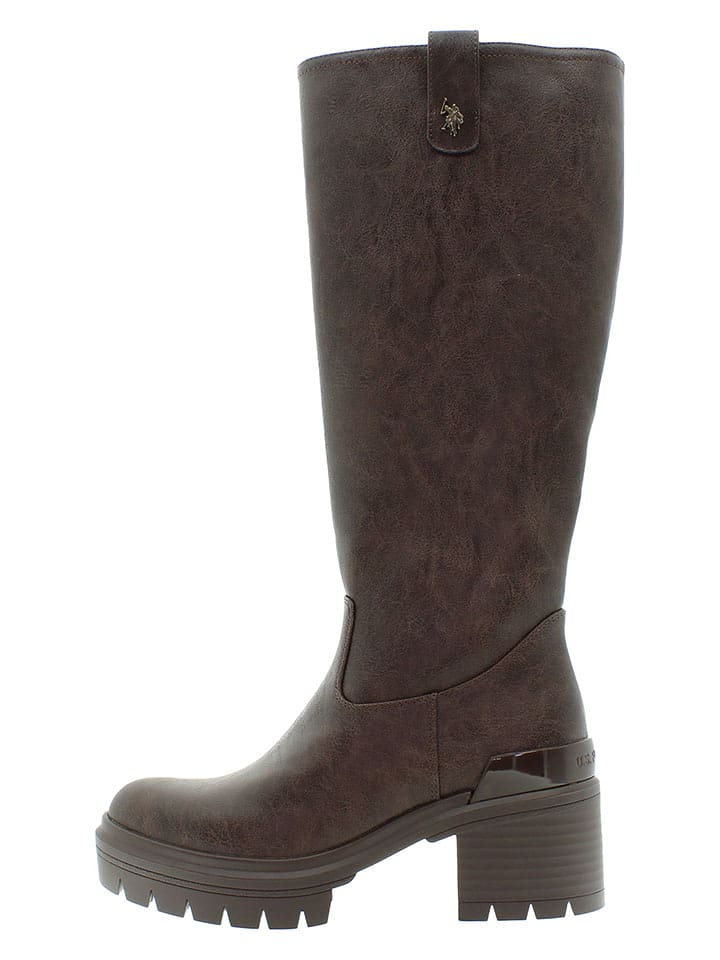 U.S. Polo Assn. Kozaki w kolorze brązowym rozmiar: 39