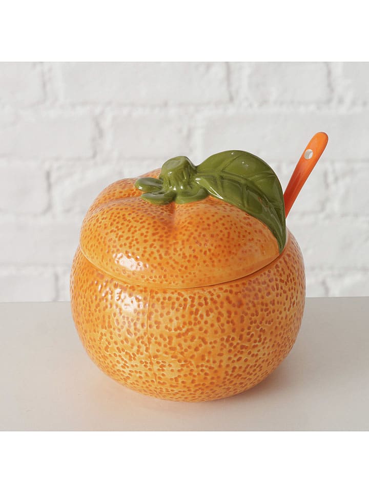Boltze Pojemnik "Orange" w kolorze pomarańczowym na marmoladę - wys. 12 x Ø 13 cm rozmiar: onesize