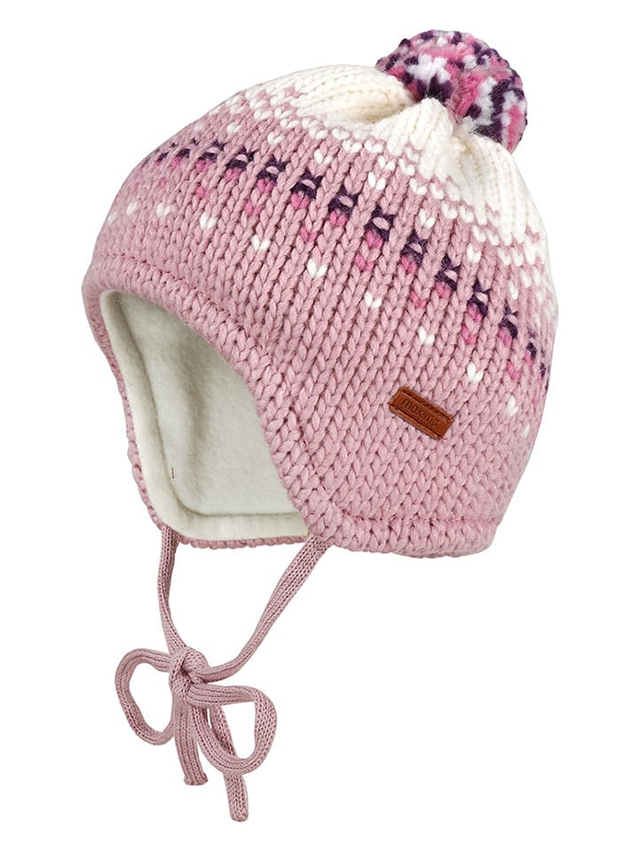 MaxiMo Wełniana czapka w kolorze jasnoróżowym rozmiar: 43 cm