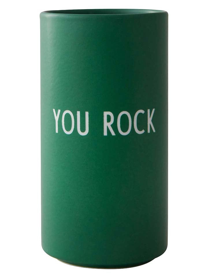 Design Letters Wazon "Kiss" w kolorze zielonym - wys. 11 x Ø 5,5 cm rozmiar: onesize