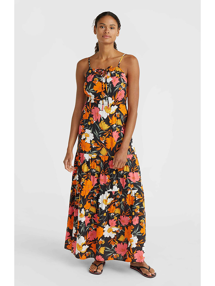 O'Neill Sukienka "Quorra" w kolorze czarnym ze wzorem rozmiar: XS