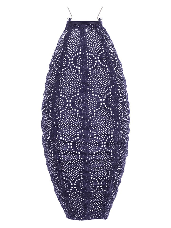 Lumiz Lampion solarny LED "Bazaar Long Oval" w kolorze fioletowym - wys. 45 x Ø 20 cm rozmiar: onesize