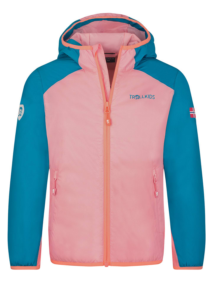 Trollkids Kurtka funkcyjna "Halsafjord" w kolorze jasnoróżowo-niebieskim rozmiar: 128