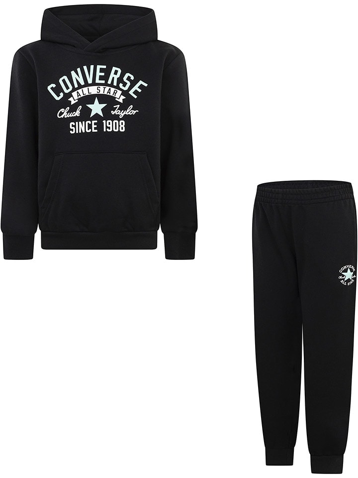 Converse 2-częściowy zestaw w kolorze czarnym rozmiar: onesize