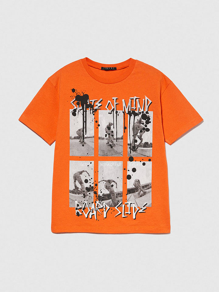 Sisley Koszulka w kolorze pomarańczowym rozmiar: 150