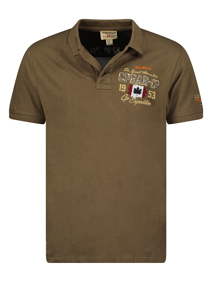 Canadian Peak Koszulka polo "Kapriceak" w kolorze khaki rozmiar: S