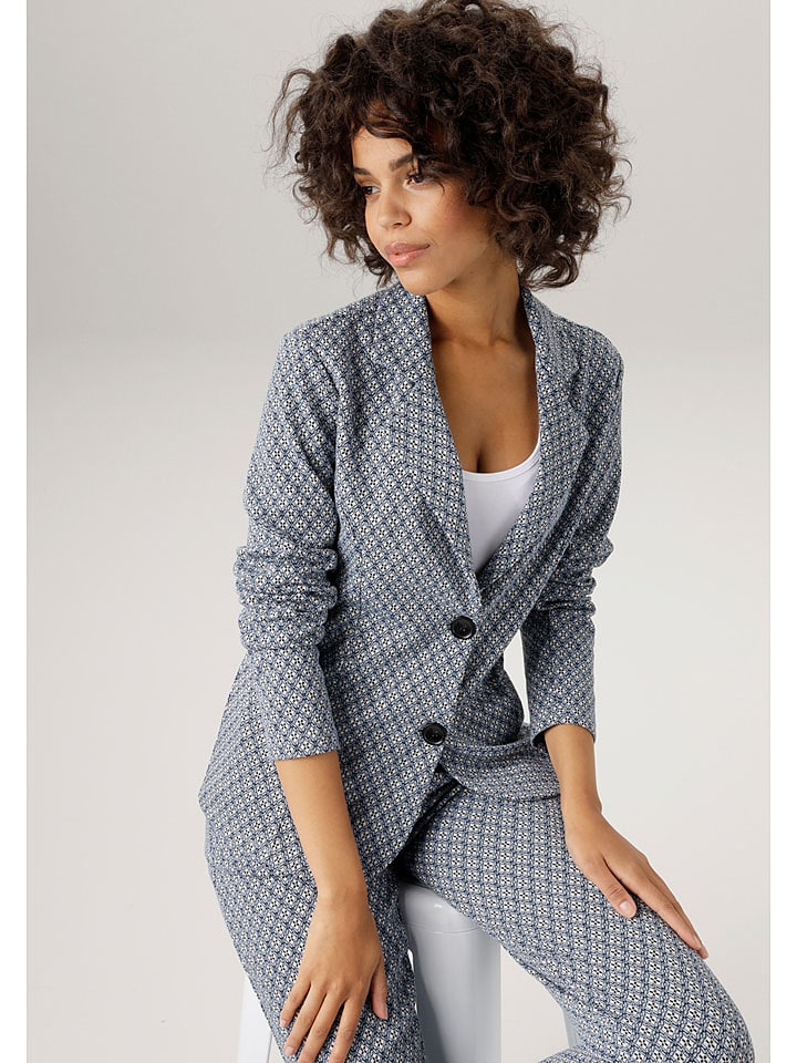 Aniston Blezer w kolorze niebiesko-białym rozmiar: 40