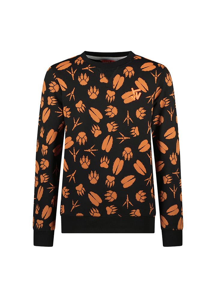 Tygo & Vito Bluza "Senna" w kolorze czarno-pomarańczowym rozmiar: 92