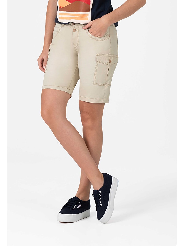 Timezone Bermudy "Nali" w kolorze beżowym rozmiar: W31