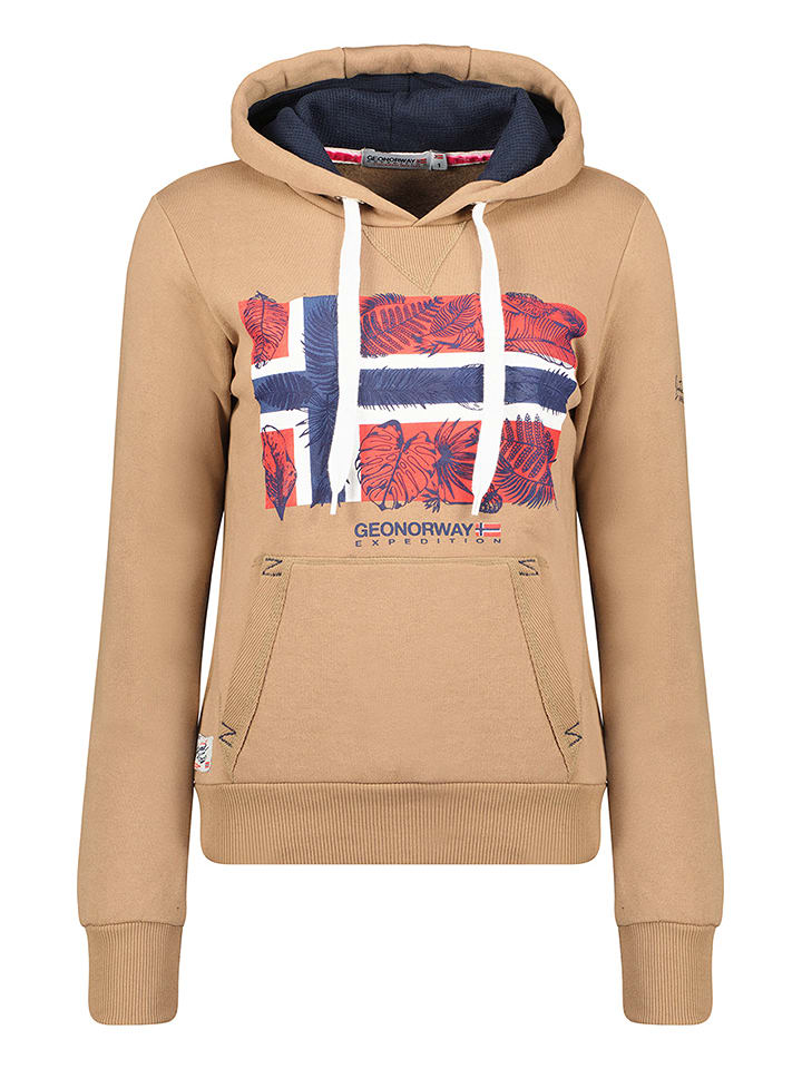 Geographical Norway Bluza "Gpalm" w kolorze beżowym rozmiar: S