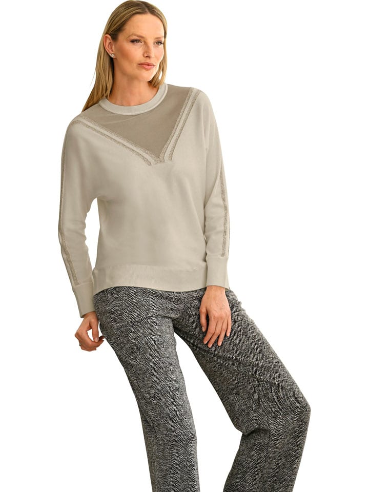 Heine Sweter w kolorze beżowym rozmiar: 38