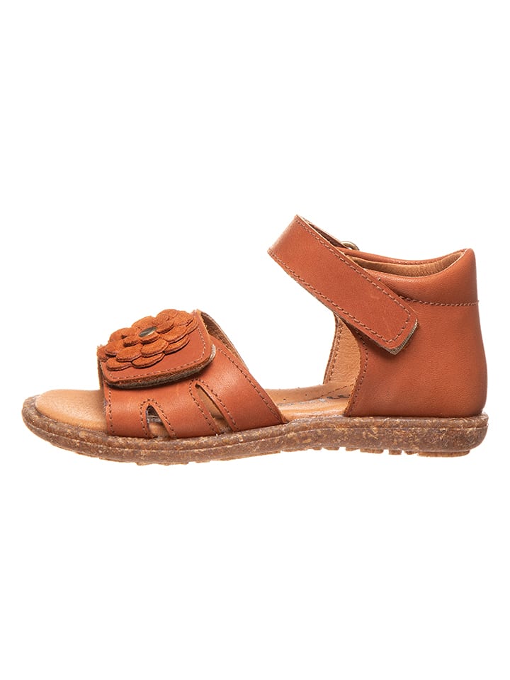 kmins Skórzane sandały w kolorze jasnobrązowym rozmiar: 34