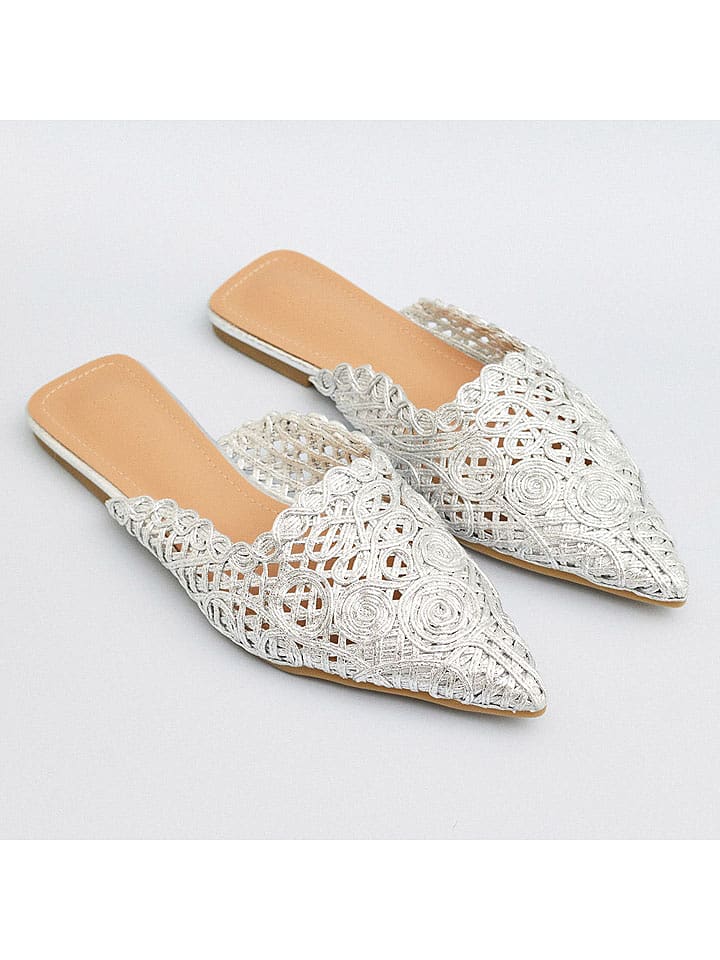 Belucci Chodaki w kolorze srebrnym rozmiar: 39