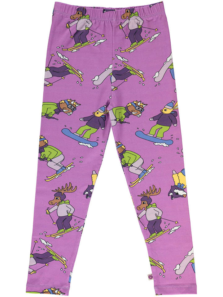 Småfolk Legginsy w kolorze fioletowym rozmiar: 110/116