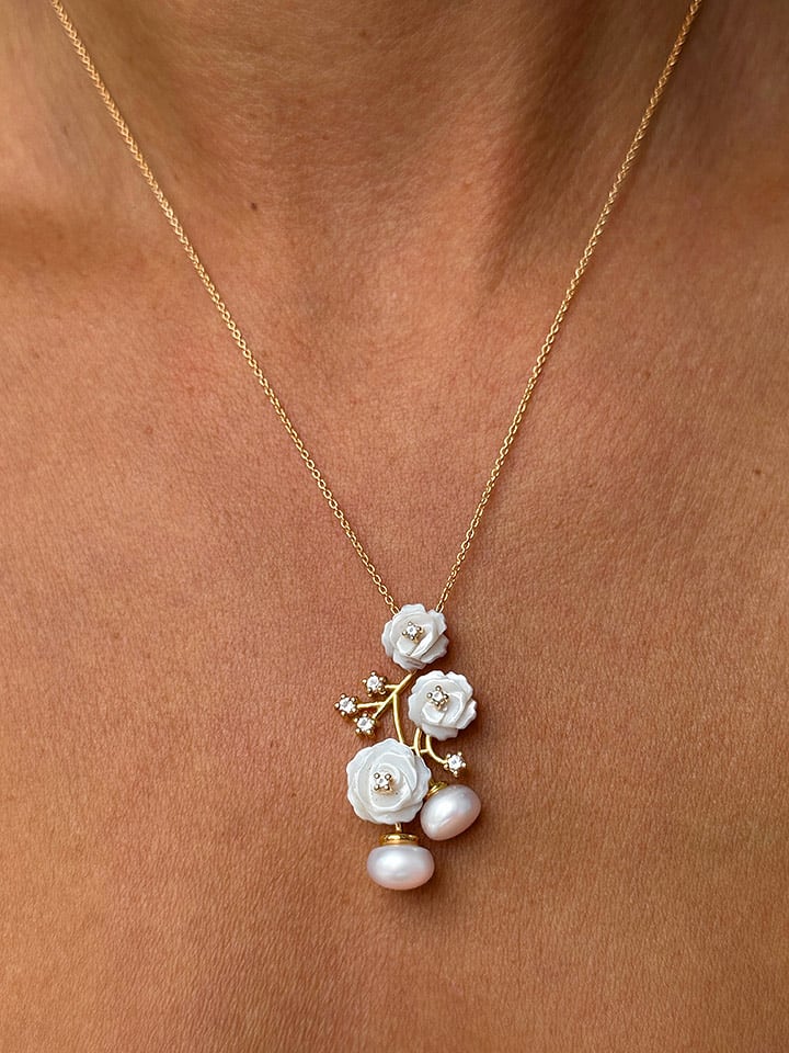 OR Carats Złota zawieszka z elementem ozdobnym rozmiar: onesize