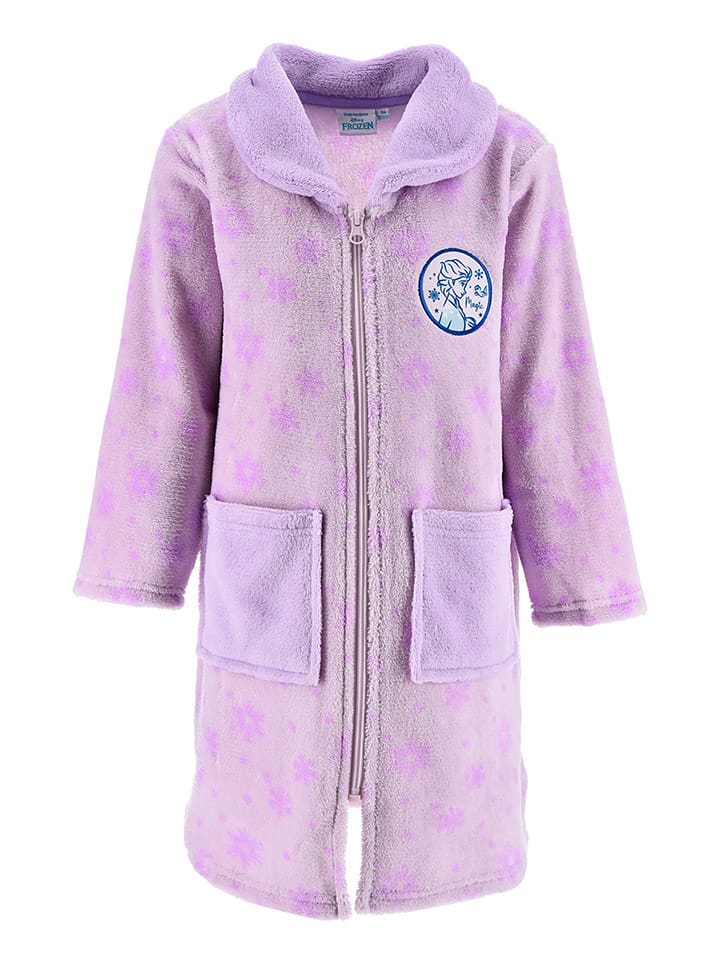 Disney Frozen Szlafrok "Kraina Lodu" w kolorze fioletowym rozmiar: 116