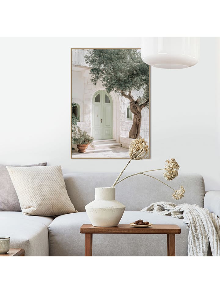 Orangewallz Druk artystyczny "Med Vibe" w ramce rozmiar: 50x70 cm