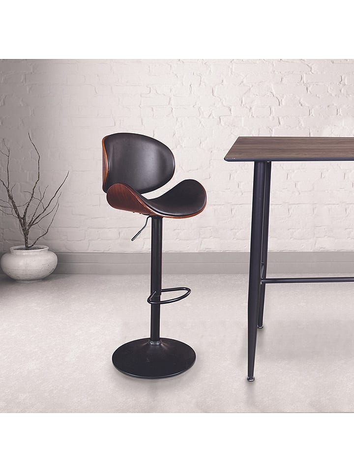 chairs for all Hocker barowy "Reno" w kolorze czarno-jasnobrązowym - 52,5 x 118 x 51 cm rozmiar: onesize