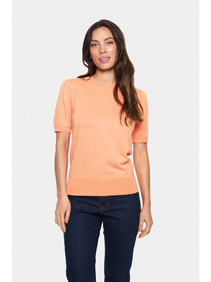 SAINT TROPEZ Sweter w kolorze pomarańczowym rozmiar: XS