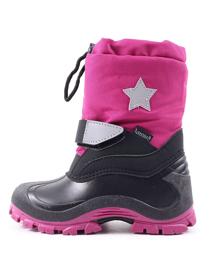 lamino Kozaki zimowe w kolorze różowym rozmiar: 28