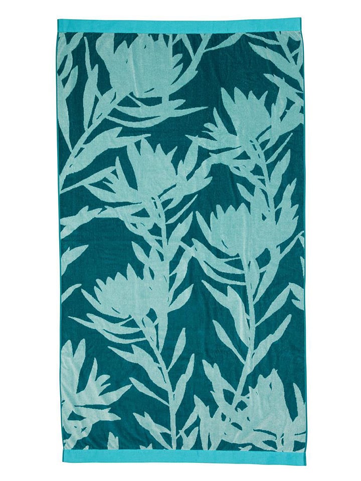 Beddinghouse Ręcznik plażowy "Bermuda" w kolorze turkusowym rozmiar: 100x180 cm