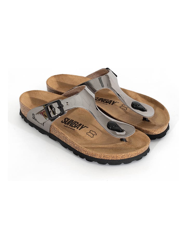 Sunbay Japonki "Camelia" w kolorze srebrnym rozmiar: 37