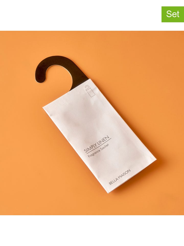 BELLA MAISON Saszetki zapachowe (2 szt.) "Simply Linen" w kolorze białym - 2x 25 g rozmiar: onesize