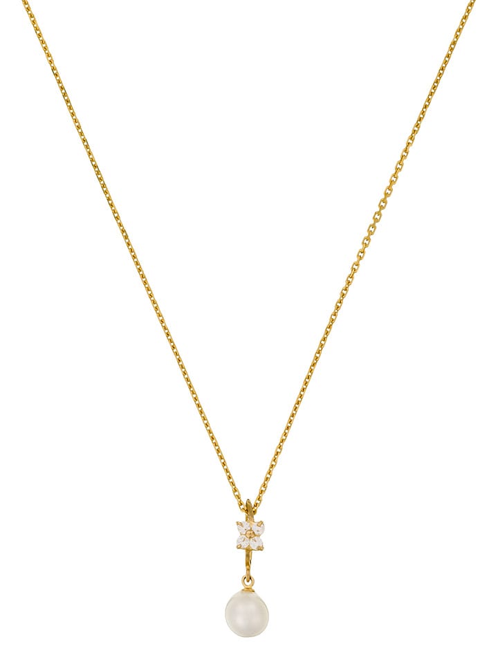 OR ÉCLAT Złota zawieszka "Gift" z perłą rozmiar: onesize