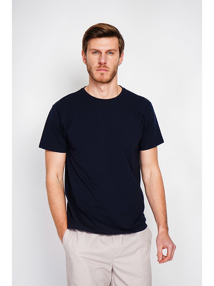 Secret du Lin Koszulka w kolorze granatowym rozmiar: 54