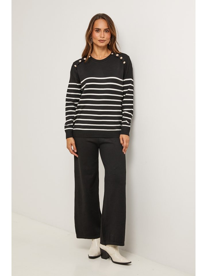 Soft Cashmere Sweter w kolorze czarno-białym rozmiar: 40/42