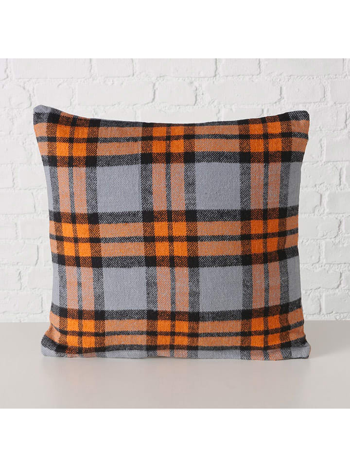 Boltze Poduszka "Karo" w kolorze fioletowo-pomarańczowym - 45 x 45 cm rozmiar: onesize