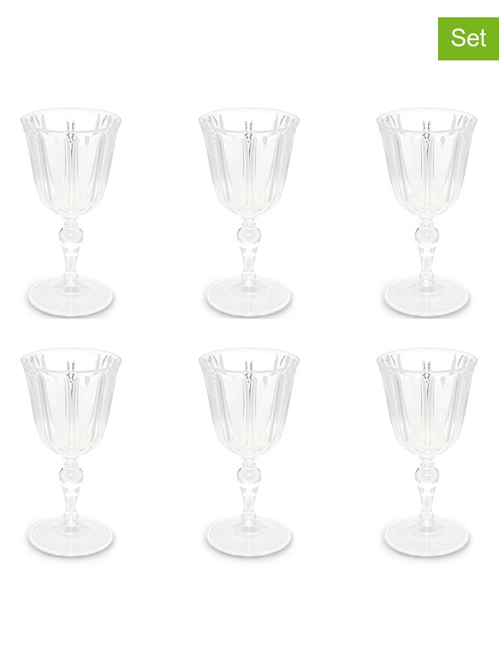 Trendy Kitchen by EXCÉLSA Kieliszki (6 szt.) do wina - 250 ml rozmiar: onesize