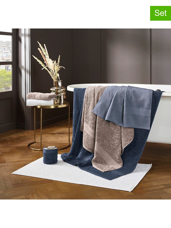 CXL by Christian Lacroix Ręczniki (4 szt.) w kolorze niebieskim dla gości rozmiar: 30x30 cm