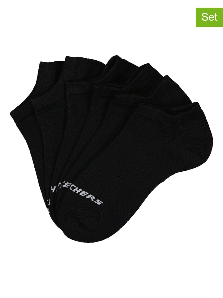 Skechers Skarpety (6 par) w kolorze czarnym rozmiar: 43-46