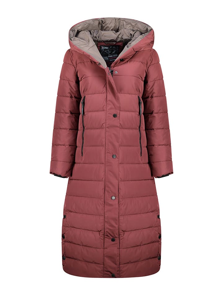 Canadian Peak Płaszcz pikowany "Constanceak" w kolorze bordowym rozmiar: XL