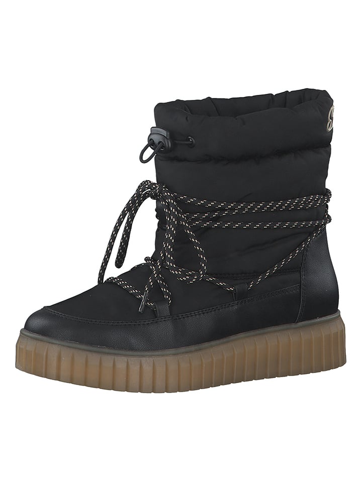 s.Oliver Botki zimowe w kolorze czarnym rozmiar: 40