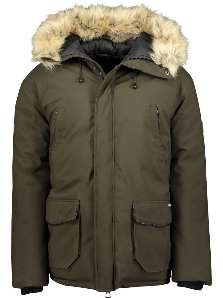 Geographical Norway Parka "Claude" w kolorze khaki rozmiar: S